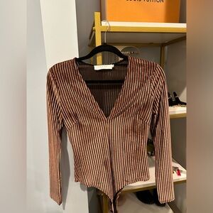 ASTR VELVET BODY SUIT